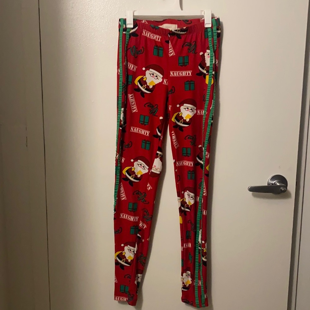 Christmas leggings worn once size small